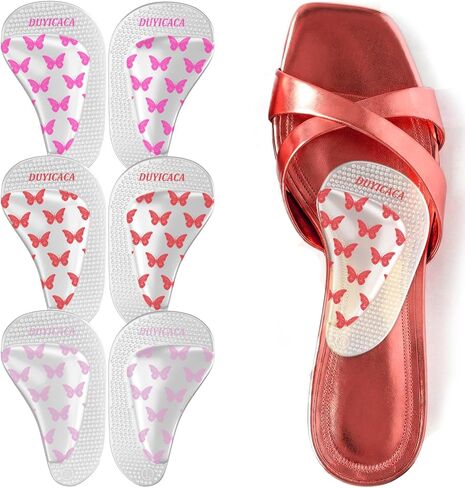 Arch Support Inserts Women: 3 Pairs Shoe Insoles for Flat Feet - Gel Arch Inserts for Plantar Fasciitis Relief - Adhesive Arch Pad for Relieve Pressure and Pain, Fits Most Shoes(Purple+Blue+Green) in Saudi Arabia