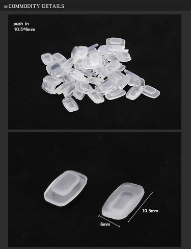 (25 Pair) Silicone Nose pad Soft materil Eyewear Part Push in by dhoptical in Kuwait