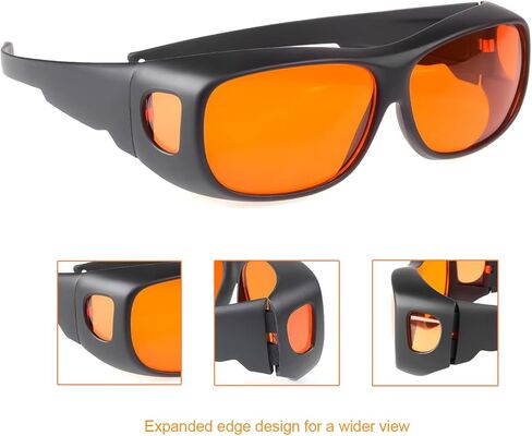 2PCS Dental Protective Glasses Googles Teeth Whitening Blue Light Protection in Kuwait