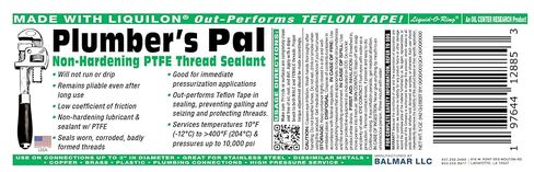 Plumber’s Pal Non-Hardening PTFE Thread Sealant Paste – Seals Worn Metal & Plastic Pipe Threads, High Temp & High Pressure (10,000 PSI), 5oz Brush Top Can, Made in USA in Kuwait