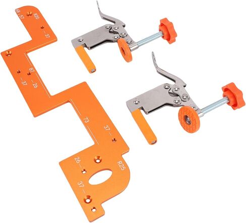 Greensen Wear Aluminum Alloy Embedded Handle Slotting Template, Stainless Steel Bearing Cutter for Wardrobe Furniture Groove Positioning Tool in Saudi Arabia