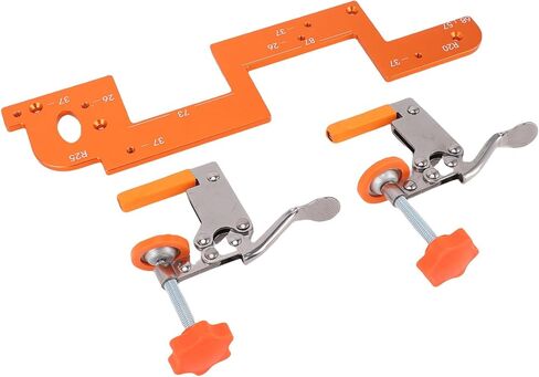 Greensen Wear Aluminum Alloy Embedded Handle Slotting Template, Stainless Steel Bearing Cutter for Wardrobe Furniture Groove Positioning Tool in Saudi Arabia