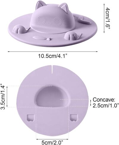 3PCS Silicone Cup Covers, Cat-Designed Cup Cover with Silicone Tea Bag Holder Mug Lid, Tea Mug Topper, for Coffee Milk Tea in Saudi Arabia