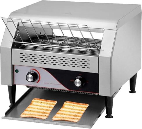 2600w Commercial Toaster 300/450 Slices/Hour Conveyor Toaster Heavy Duty Commercial Toaster for Restaurant Conveyor Belt Toaster Oven for Bagel Bread,300PCS (450 Tablets) in Saudi Arabia