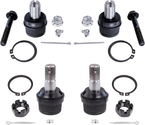 Detroit Axle - Front 4pc Ball Joints for Chevrolet Silverado GMC Sierra 1500 Tahoe Suburban Yukon XL Cadillac Escalade ESV, 4 Upper & Lower Ball Joints Replacement in Saudi Arabia