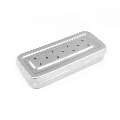 17x7x3 Cm Instruments Box Perforated Stainless Steel Holloware Tray Box A+ Quality in Saudi Arabia