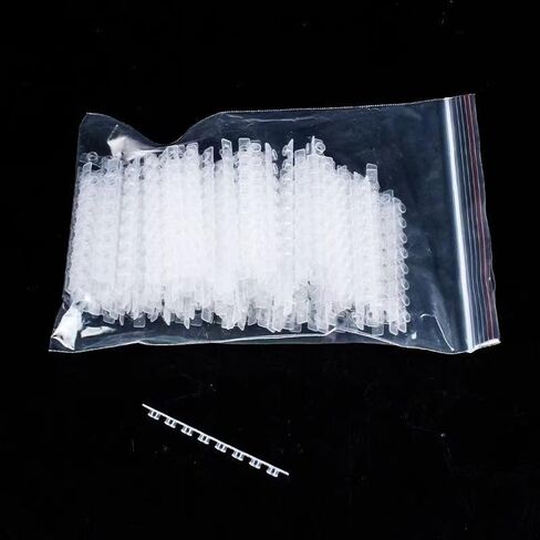 أنابيب PCR - جدار رقيق PCR 0.2 مل مع غطاء مسطح، شريط مكون من 8 أنابيب، خالي من DNase/RNase، حزمة مكونة من 200 قطعة (يشمل الغطاء) in Kuwait