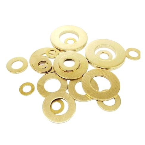 washers, Brass Flat Washer Sealing Rings 10/50 Pcs Solid M2 .5 M3 M4 M5 M6 M8 M10 M12(50pcs M2x5x0.4mm) in Saudi Arabia