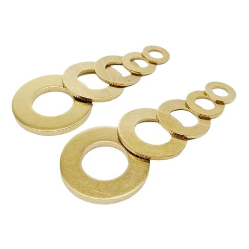 washers, Brass Flat Washer Sealing Rings 10/50 Pcs Solid M2 .5 M3 M4 M5 M6 M8 M10 M12(50pcs M2x5x0.4mm) in Saudi Arabia