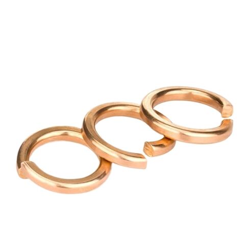 غسالات، حلقات ختم مسطحة من النحاس النحاسي الذهبي M3-M12 حزمة من 5 10 20 50 قطعة (M3 50 قطعة) in Kuwait