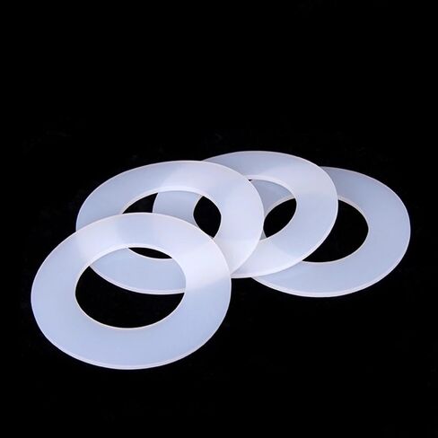 Silicone Flat Washers 10pcs Food Grade M2 M3 M4 M5 M6 M8 M10 M12 OD4 16 28 40mm(4x15x1.5mm) in Saudi Arabia