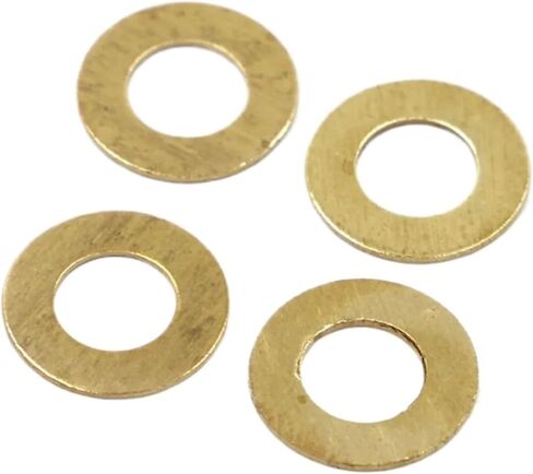 غسالات، مجموعة حلقات الختم النحاسية المسطحة M2-M16 0.4-2 مم، عبوة من 5-100 قطعة (100 قطعة M2.5x5x0.4 مم) in Kuwait