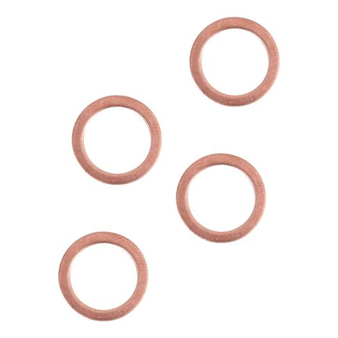غسالات، حلقات إغلاق نحاسية مسطحة 20 قطعة 10 مم × 14 مم 1 مم فاصل نحاسي in Kuwait