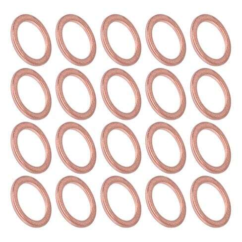 washers, Brass Flat Washer Sealing Rings 20 Pcs 10mm x 14mm 1mm Copper Spacer in Saudi Arabia