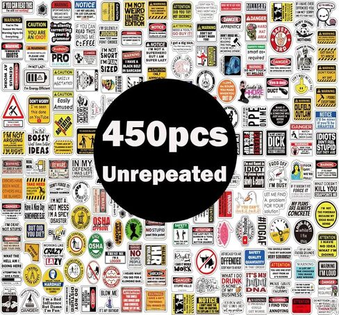 320pcs Funny Hardhat Sticker Bulk- Hard Hat Decals for Tools,Helmet, Water Bottle | Blue Collar Stickers for Adults, Ironworkers, Linemen, Oilfield Workers, and Electricians in Kuwait