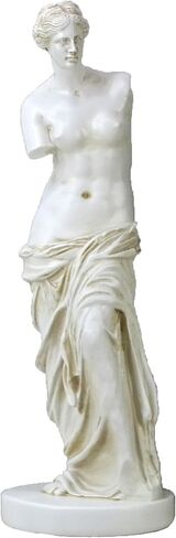 تمثال فينوس 11 بوصة - النحت الإلهة اليونانية راتنج تمثال نصفي ، ديكور الفن الروماني لغرفة المعيشة وعرض الرف in Kuwait
