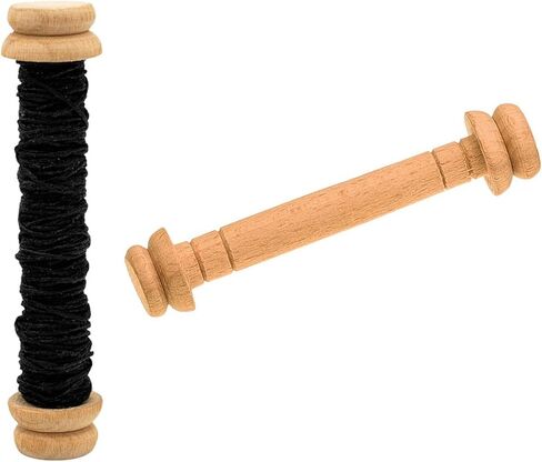 Antique Wooden Spool Thread Reels | Medieval Empty Bobbins Wood Sewing Embroidery Thread Spool Sewing Reels for DIY (Small - Set of 5) in Kuwait