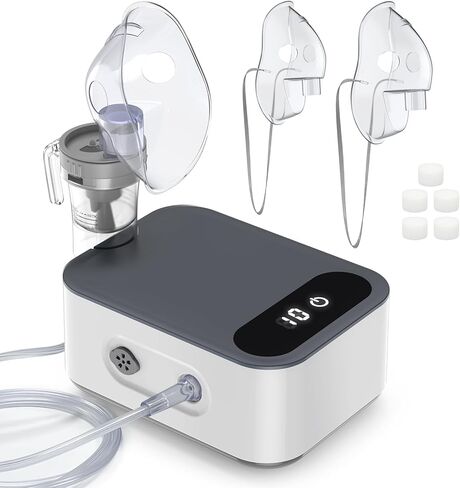 Portable Pet Nebulizer Machine for Dogs & Cats: Featuring Digital Display & Timer Function — Portable Design, Ideal for Home & Travel in Kuwait