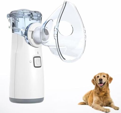 Home Use Pet Nebulizer Machine for Cats and Dogs, Handheld Design with Mask in Kuwait