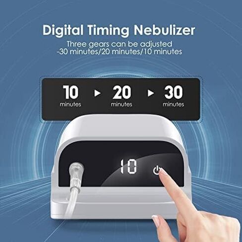 Smart Digital Display Pet Nebulizer Machine for Dogs and Cats, Quiet Compressor Device with Timer, Portable Pet Care System-02 in Kuwait