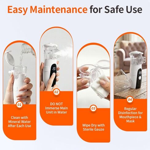 جهاز استنشاق الحيوانات الأليفة من iKeener للكلاب والقطط، جهاز استنشاق شبكي محمول مزود بأوضاع مزدوجة، وظيفة التنظيف التلقائي، جهاز استنشاق رذاذ هادئ لمشاكل تنفس الحيوانات الأليفة in Kuwait