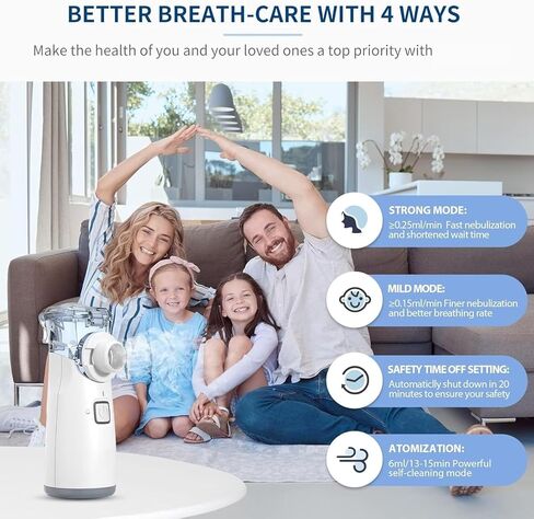 Home Use Pet Nebulizer Machine for Cats and Dogs, Handheld Design with Mask-01 in Kuwait