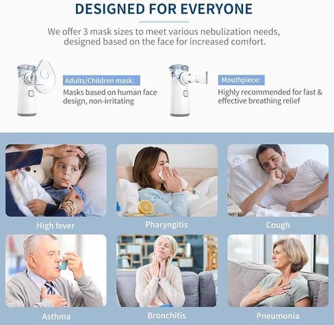 Home Use Pet Nebulizer Machine for Cats and Dogs, Handheld Design with Mask-01 in Kuwait