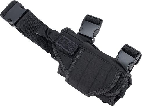 Evike Airsoft - Matrix Tornado Universal Tactical Thigh/Drop Leg Holster (Color: Black/Right) in Kuwait