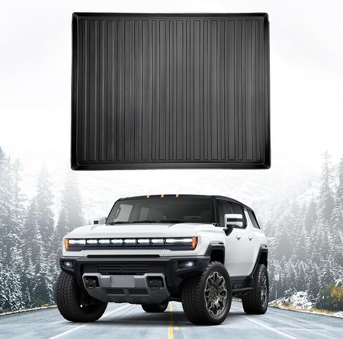 Premium Cargo Liner for GMC Hummer EV SUV 2024-2025 - 100% Protection - Custom Fit Car Trunk Mat - Black Cargo Mat - 3D Shaped Laser Measured Trunk Liners in Saudi Arabia
