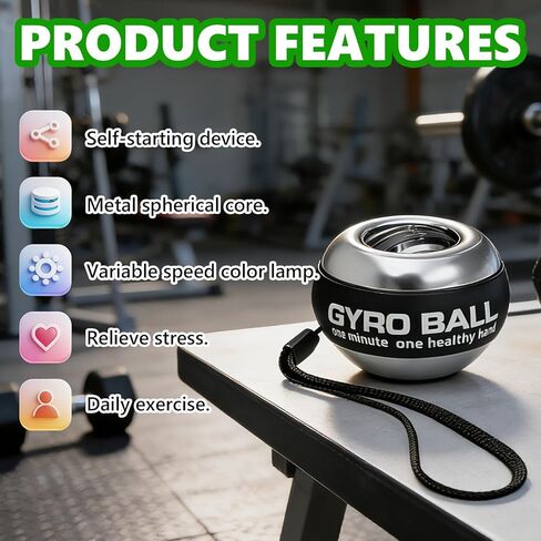 Grip Strength Trainer, Torque Ball & Vital Wrist Ball for Forearm Workout,Portable Fitness Equipment for Men & Women in Saudi Arabia