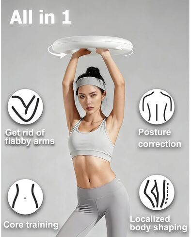 معدات تمرين الذراع للنساء، تزيل الأذرع المترهلة، حلقة لا متناهية للذراعين، مدرب ساعد ذراع اليد بزاوية 360 درجة، جهاز رفع الذراع لصالة الألعاب الرياضية المنزلية، أرجوحة كرة تخفيف الكتف in Kuwait