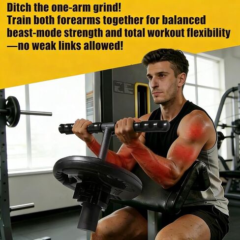 مدرب قوي لساعد الذراع ومقوي للمعصم، مدرب بمقبض من سبائك الصلب قابل للتعديل مع مقبض ومشبك مانع للانزلاق، جهاز تمرين الساعد المحمول للمنزل والمكتب وصالة الألعاب الرياضية للرجال والنساء in Kuwait