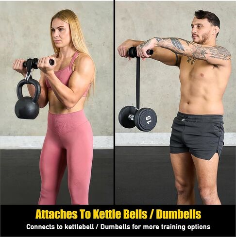 Elite Forearm Strengthener, Forearm Roller with 2x10lbs Sand Plates, Plates Holder & Adjustable Straps, Thick Anti-Slip Handle, Forearm Exerciser, Wrist Roller, Arm Blaster, Hand Grip Strengthener in Saudi Arabia