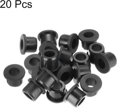 20Pcs T Shape Rubber Grommet Mount Dia 13mm ID 8mm H 12mm Black Seal Protection Cable Grommets Flexible for Cable Pipe in Saudi Arabia
