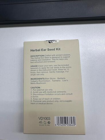 مجموعة الوخز بالإبر لبذور الأذن من فيردورا، 270 قطعة من الملصقات الأذنية مع ملاقط، تحديد الوجه وتوازن الجسم، العناية بالجمال in Kuwait