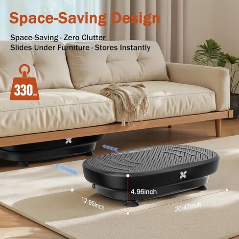 آلة تمرين لوحة الاهتزاز، منصة لوحة الاهتزاز للتصريف اللمفاوي، لوح اهتزاز قائم لتمرين الجسم بالكامل، لوحة اهتزاز لفقدان الوزن مع أشرطة مقاومة للنساء والرجال in Kuwait