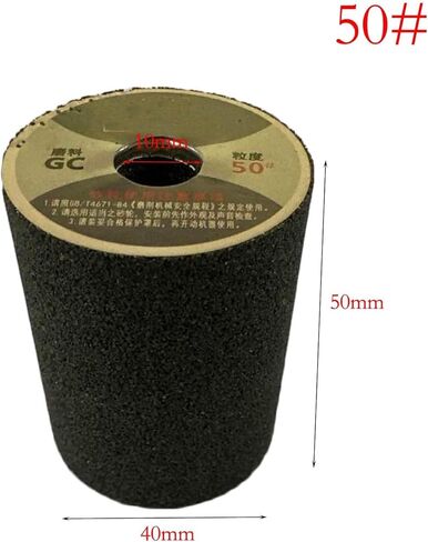 M10 Thread Cylindrical Emery Grinding Wheel 50x40mm, Silicon Carbide Abrasive Head for Chamfering, Edge Finishing and Hole Smoothing on Stone, Tile and Ceramic Compatible with 100 Type Angle Grinder in Saudi Arabia