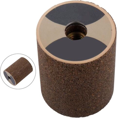 M10 Thread Cylindrical Emery Grinding Wheel 50x40mm, Silicon Carbide Abrasive Head for Chamfering, Edge Finishing and Hole Smoothing on Stone, Tile and Ceramic Compatible with 100 Type Angle Grinder in Saudi Arabia