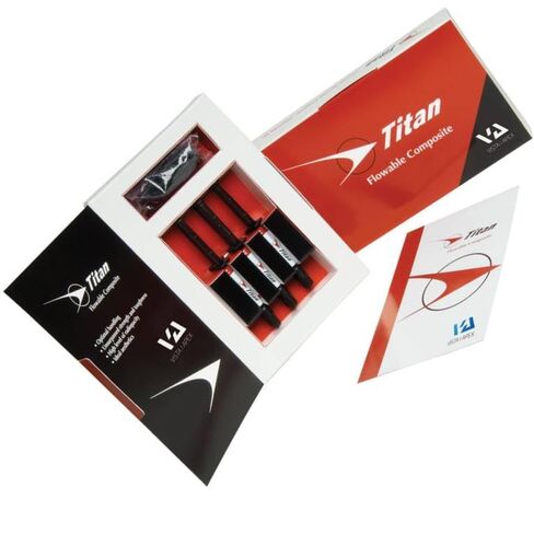 Vista Dental 90009 Titan Flowable Composite Syringes A2 6/Pk 1.5 Gm in Kuwait