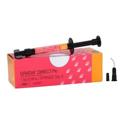 GC 002279 Gradia Direct Flo Flowable Composite Restorative Syringe A2 1.5 Gm in Kuwait