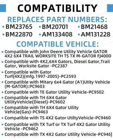 BM20701 Upgraded 12V Electric Cargo Box Power Lift Kit Actuator Compatible with John Deere Gator 4X2 6X4 Trail Worksite TH TS TX Replaces AM133408 AM131228 BM23765 BM21468 BM22870 in Saudi Arabia