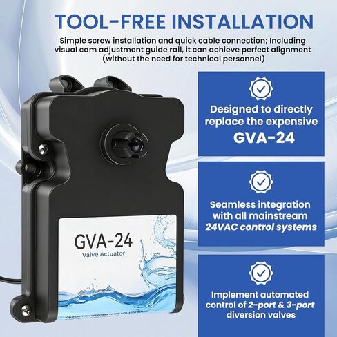 GVA-24 Pool Valve Actuator Replacement, Compatible with Hayward GVA-24, for 2-Port & 3-Port Valves in Saudi Arabia