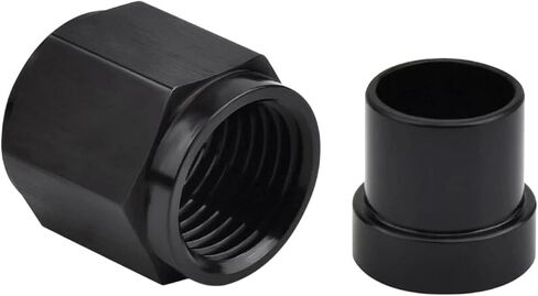 6 an Female to 3/8" Tube Nut & Sleeve 37 Degree Hardline an 6 Aluminum Black in Saudi Arabia