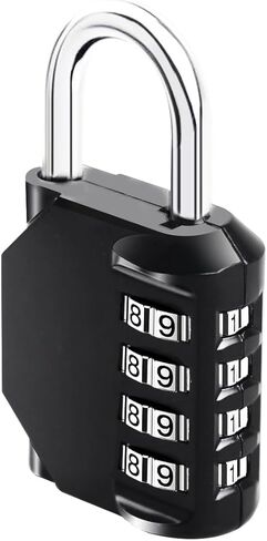 أقفال Dun 4 Pack Combination Locked Color Color 4 Digit Lock Lock Outdoor Lock (حافة مستديرة) in Saudi Arabia