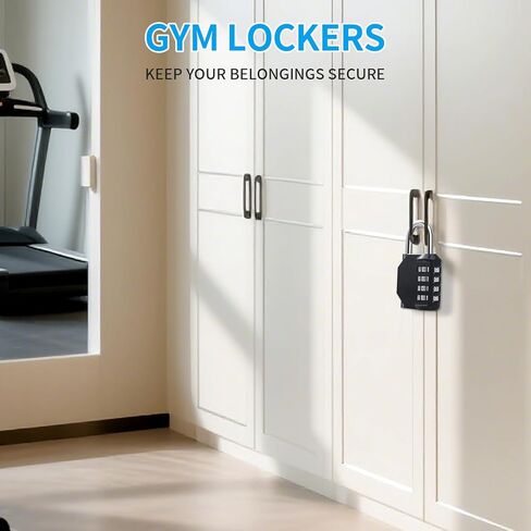 أقفال Dun 4 Pack Combination Locked Color Color 4 Digit Lock Lock Outdoor Lock (حافة مستديرة) in Saudi Arabia