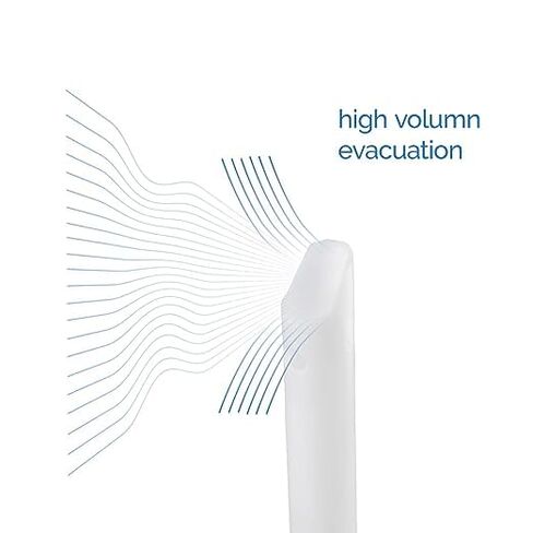 High Volume Evacuator HVE Tips - 100 HVE Suction Tips Dental Disposable - Vented Evacuation Aspirator Tips with Smooth Edges (White - 100 Pack) in Saudi Arabia