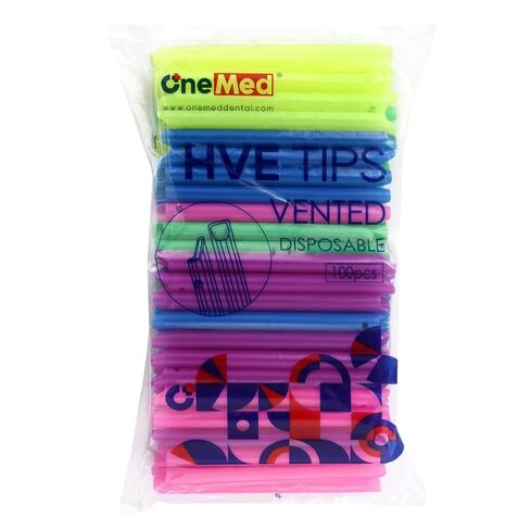 (1000, Rainbow) High Volume Evacuator Tips 100 Pcs/Bag HVE Disposable High Volume Suction Vented Aspirator in Saudi Arabia