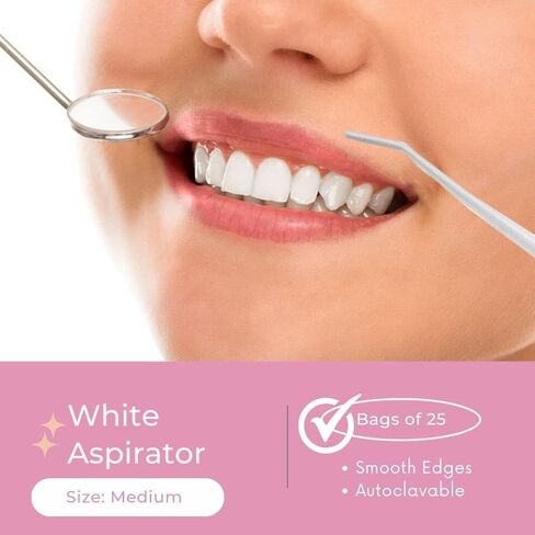 فتحة تهوية متوسطة بقطر 1/8 بوصة. رؤوس شفط جراحية خالية من اللاتكس للاستخدام مرة واحدة. أبيض. 100 قطعة in Saudi Arabia