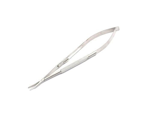 OdontoMed2011 Castroviejo Needle Holder 9" Curved with Lock Round Handle Dental Instruments ODM in Saudi Arabia