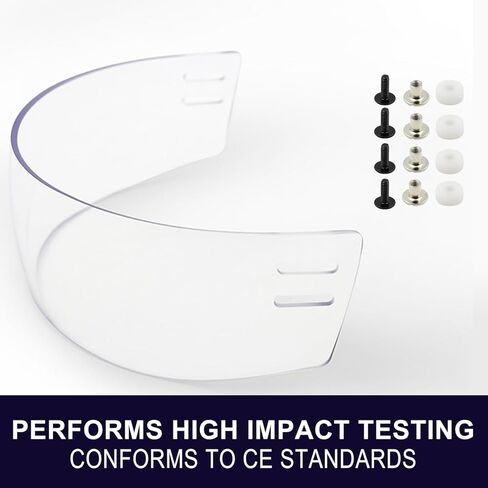 GY Hockey Lower Face Shield Cage + Hockey Visor Clear in Kuwait